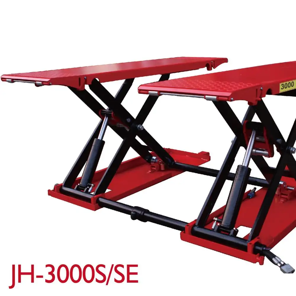 ใช้ 2 โพสต์ไฮดรอลิกโรงรถ scissor car lift สำหรับขาย JH-3000S