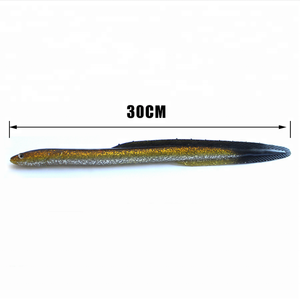 Leurres pour la pêche en eau salée, leurre pour attraper des poissons tels que les aloses, les bars, les Pollock, les bateaux de sable, le sable, les anguilles, PVC, 30CM - Product Image 4