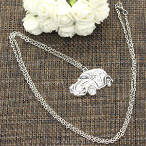 Aleación Collar de plata coche VW bug escarabajo Herbie colgante collar joyería de moda - Product Image 3