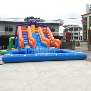 Trung Quốc Cung Cấp Máy Thổi Lên Nước Sân Chơi Công Viên Nước Thiết Bị Hồ Bơi Trượt Công Viên Để Bán - Product Image 2