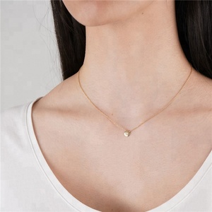 Gemma argento 925 placcato 18K delicata <span class=keywords><strong>stella</strong></span> e sole pendente collana pendente - Product Image 3