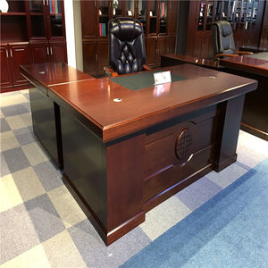 โต๊ะทำงานรูปตัวแอล วีเนียร์ไม้ สำหรับผู้บริหาร CEO จากผู้ผลิตเฟอร์นิเจอร์สำนักงานชั้นนำ - Product Image 3