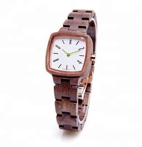 OEM-Reloj de pulsera de madera para mujer, accesorio de pulsera resistente al agua con logotipo personalizado, de alta calidad - Product Image 3