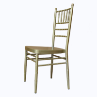 Chaise Chiavari en fer moderne et durable pour mariage, avec décoration, pour événements, banquets, hôtels, écoles et utilisation en extérieur - Vente en gros