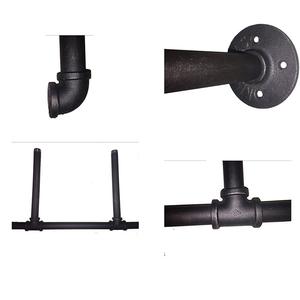 52 "طويل القامة الصناعية الرجعية جدار جبل أنبوب حديد الرف ، DIY مفتوحة رف معلقة قوس - Product Image 3