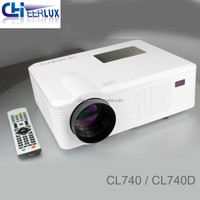 Proyector Multimedia LED HD 3D de Venta Caliente con Interfaces Multimedia, Ideal para Cine en Casa, Juegos y Reproductor de DVD