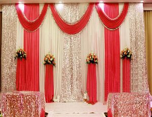 Hochzeitsbühnen-Dekoration Hintergrundvorhänge - Product Image 3