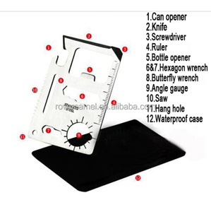 <span class=keywords><strong>Couteau</strong></span> <span class=keywords><strong>de</strong></span> poche en acier inoxydable pour cartes <span class=keywords><strong>de</strong></span> crédit, chasse en plein air, survie, Camping - Product Image 4