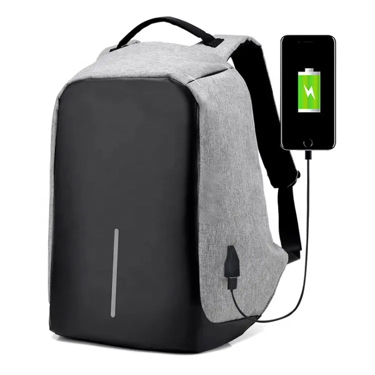Высококачественный светоотражающий водонепроницаемый рюкзак, школьный деловой рюкзак для ноутбука с USB-зарядкой и защитой от кражи