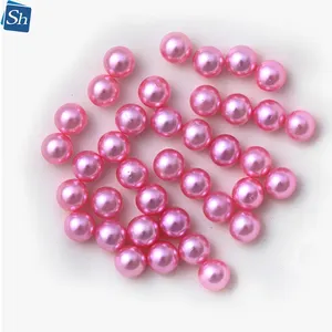 Cuentas de perlas acrílicas Abs de plástico, de colores, personalizadas, a granel, populares, de alta calidad, sin agujero, accesorios de ropa