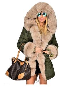 <span class=keywords><strong>Cappotto</strong></span> Parka Invernale Casual da Donna <span class=keywords><strong>con</strong></span> Stampa a Quadri, Lungo e Spesso, <span class=keywords><strong>con</strong></span> <span class=keywords><strong>Cappuccio</strong></span> e Bordo <span class=keywords><strong>in</strong></span> <span class=keywords><strong>Pelliccia</strong></span> <span class=keywords><strong>Sintetica</strong></span>, Caldo ed Elegante, Disponibile <span class=keywords><strong>in</strong></span> Taglie Forti - Product Image 2