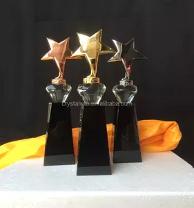 Piala Penghargaan Bintang Logam Kristal Desain Baru 2023