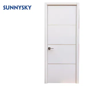 China Supplier Exterior Outside Door Solid Wood Main Entrance modern mdf single carved fire teak wardrobe design wooden door