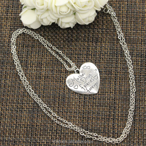 Collar de <span class=keywords><strong>los</strong></span> encantos de la aleación madre hija amigos para siempre colgante collar joyería de moda - Product Image 4