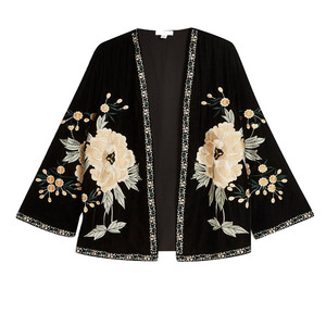 <span class=keywords><strong>Bordado</strong></span> de terciopelo <span class=keywords><strong>Kimono</strong></span> - Product Image 4