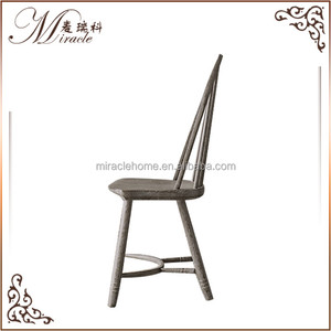 English Design Oak Wood Frame Arched <strong>Spindle</strong> Back Side <strong>Chair</strong> - Product Image 2