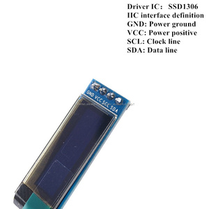 0,91 pulgadas 12832 blanco y azul color 128X32 OLED LCD LED módulo 0,91 "IIC <span class=keywords><strong>comunique</strong></span> oled 128x32 módulo oled - Product Image 2