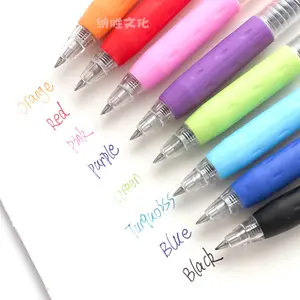 Superieure 8 kleuren quick gedroogde Gel inkt pen Klik kantoor type speciale handtekening pen examen pen 0.5mm studenten levert