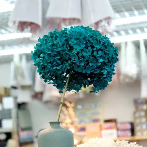 家の装飾センターピース卸売人工アジサイの花のための長い茎の花瓶