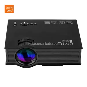 UNIC UC46 + Wireless WIFI Mini Portable Projector 1200 Lumen 800 × 480 Full HD LED Home Cinema Support Miracast/Airplay Projector