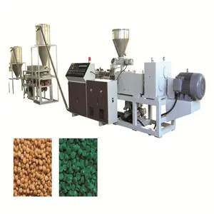 PVC Compounding Plastic Extruder Recycling Machine Twin Screw Pelletizing Extrusion Production Line