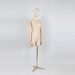 Maniquí de Mujer a <span class=keywords><strong>Media</strong></span> <span class=keywords><strong>Escala</strong></span>, con Tela, Torso de Maniquí con Brazos de Haya para Marcas de Lujo - Product Image 5