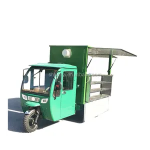 3 ruedas aperitivos máquina de alimentos de la máquina expendedora Móvil pizza Carro de comida para la venta