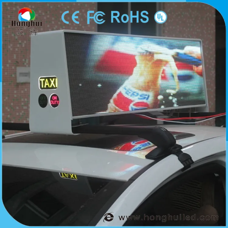 Außenwerbung taxi led-anzeige 3G control Taxi top P5 führte zeichen