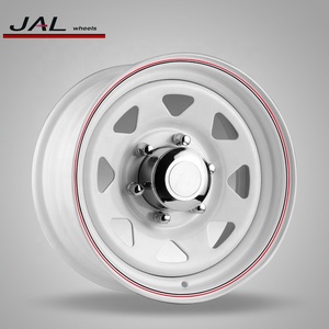 Roues <span class=keywords><strong>de</strong></span> <span class=keywords><strong>remorque</strong></span> en acier à 4 <span class=keywords><strong>trous</strong></span> Jantes <span class=keywords><strong>de</strong></span> voiture 13 pouces Roues à rayons blancs 4x100 - Product Image 4