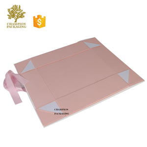 Chất Lượng Cao Trang Trí Flat Đóng Gói Wedding Favor Dresses Quần Áo Bao Bì Hộp Vận Chuyển Với Ribbon Đóng Cửa - Product Image 6