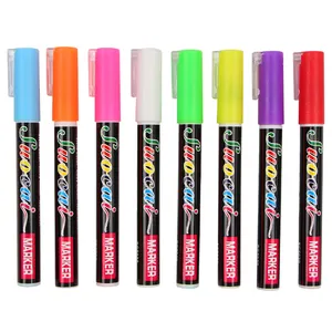 Colori al neon Fluorescente Liquid Chalk Marker Penne Acqua cancellabile gesso marcatori Regalo di Pittura Della Scuola di Cancelleria Forniture Per Ufficio