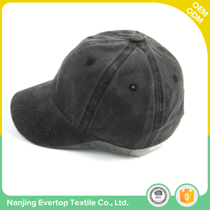 100% polyester cotton Flex fit style Vintage black plain blank baseball caps hats men - Product Image 2