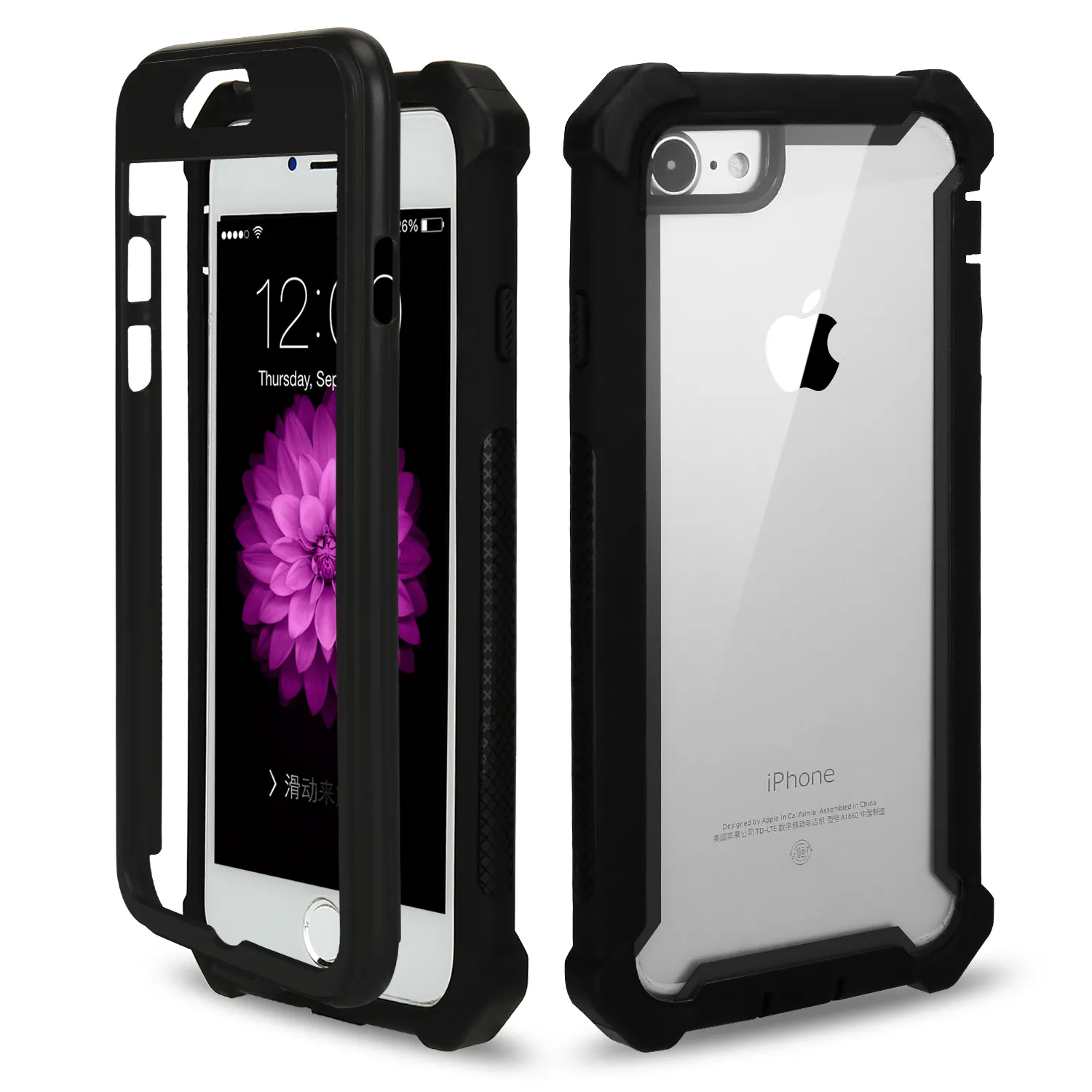 Shockproof Case 3 In 1 Cellphone Case Hybrid Armor Space Back Cover For Iphone 15 14 13 12 11 XR 7 8