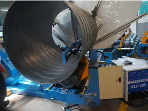 Máquina de fabricación de codo de conducto redondo, tubo de hormigón en espiral tubo de alcantarilla máquina de formación de conductos