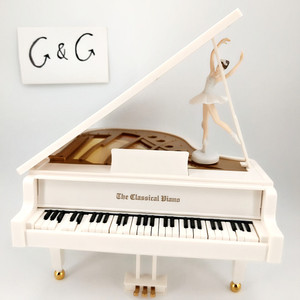 Big Size Plastic Grand Piano Dancing Figure Music Box