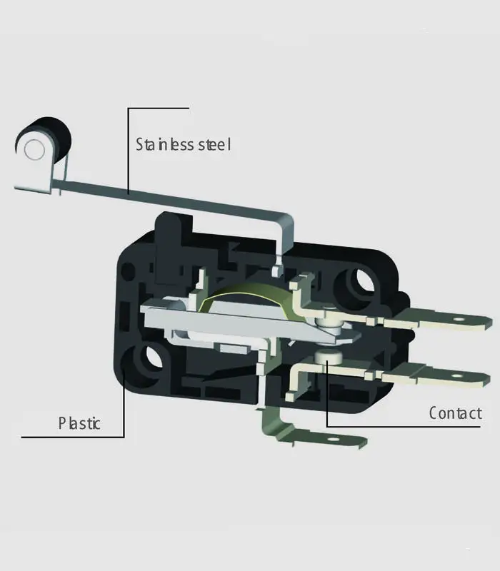 Il CE ha segnato il micro commutatore magnetico del tuffatore 16A V-15-1C25 per la macchina imballatrice e l'attrezzatura automatica di parcheggio