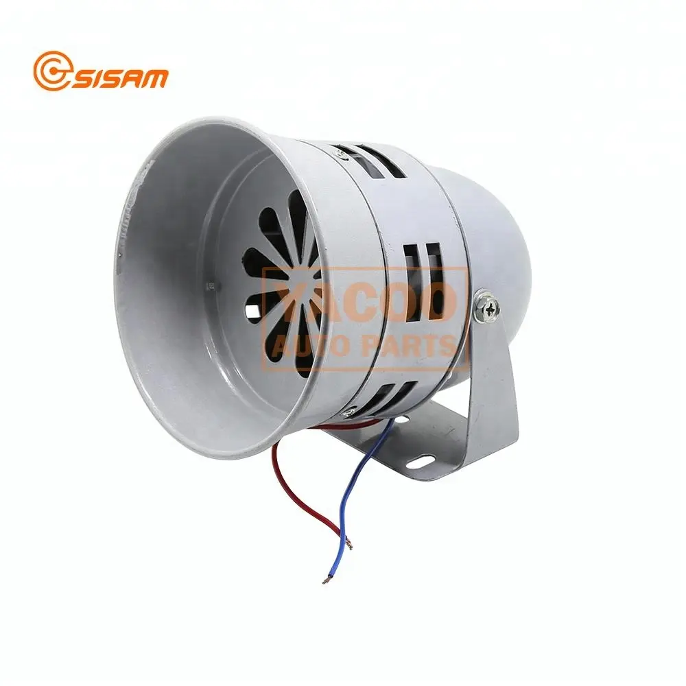 12V 115DB Iron White Electric Driven Motor Alarm Speaker Siren Horn Siren Horn