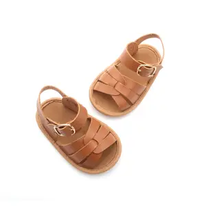 Beibetoya — sandales en cuir véritable pour bébés, chaussures de gladiateur pour garçons