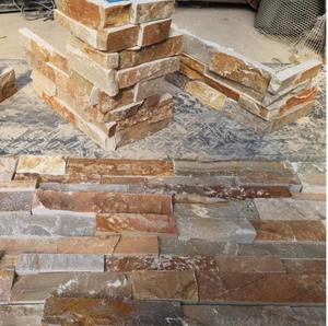 Nhà Máy Cung Cấp Vàng Mật Ong Quartzit Đá Tường Bảng Điều Chỉnh Vàng Slate Gờ Đá - Product Image 6