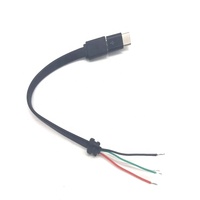 Personnalisé 24AWG 2A câble De Chargement Micro USB Câble à L'extrémité Ouverte 4 Fils câble