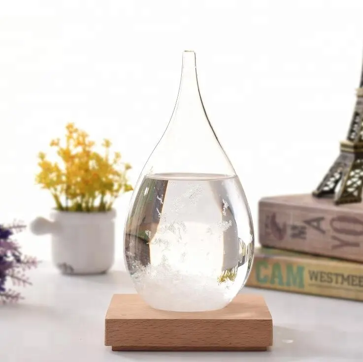 glass barometer bottle Storm glass