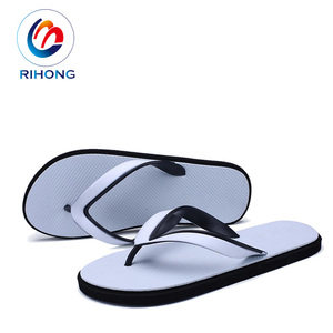 Promotion, tongs élégantes en caoutchouc blanc 100% pour hommes, pantoufles personnalisées - Product Image 1