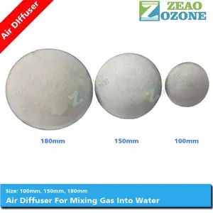 Sistema difusor de ozônio, titânio, pó 150mm, sistema de aeração de água e ar