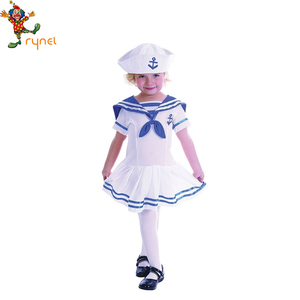 PGCC2933 Venta caliente poco niñas vestido lindo marinero traje Cosplay fiesta de disfraces para los niños - Product Image 1