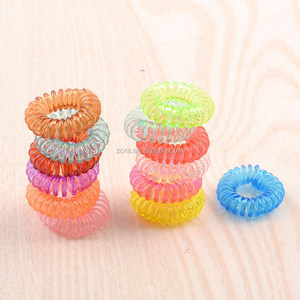 Élastiques à <span class=keywords><strong>cheveux</strong></span> en <span class=keywords><strong>plastique</strong></span> en gros, type fil téléphonique - Product Image 2