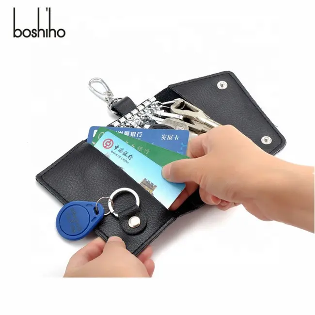 Key Holder Leather Fashion New Design Style Men Leather Material Case Cash Purse Car Key Chain Holder Bags Dropshipping