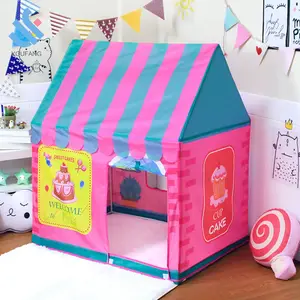 YF-W5106-casa <span class=keywords><strong>de</strong></span> juegos para niños, tienda <span class=keywords><strong>de</strong></span> campaña para interior y exterior, con diseño <span class=keywords><strong>de</strong></span> tienda <span class=keywords><strong>de</strong></span> <span class=keywords><strong>pan</strong></span> y postre, color rosa y marrón - Product Image 2