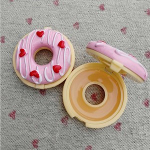 <span class=keywords><strong>Precio</strong></span> de fábrica al por mayor lindo donut fruta Bálsamo labial con pincel de labios - Product Image 2