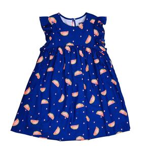 Wholesale China boutique children clothing kids clothes sets floral baby girls party dress design - Product Image 5