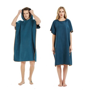 Microfibre Poncho Beach Surf Poncho,Super Absorbant L'eau Combinaison Changer Serviette Robe - Product Image 2